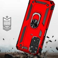 Xiaomi Redmi Note 11 Global Kılıf Vega Tank Sert Yüzüklü Standlı Zırh Koruma Kapak