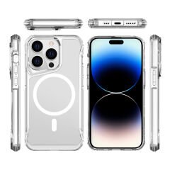 iPhone 15 Pro Kılıf Magsafe Şarj Özellikli T-Max Magsafe Kapak Kılıf