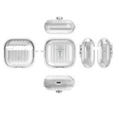 Airpods 4 Kılıf Kenarları Renkli Şeffaf Dilimli Silikon Airbag 40 Kılıf