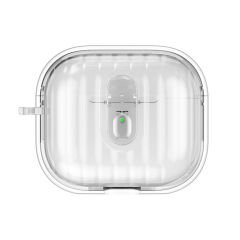 Airpods 4 Kılıf Kenarları Renkli Şeffaf Dilimli Silikon Airbag 40 Kılıf