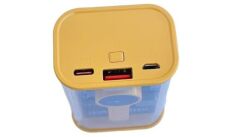 22.5W PD Hizli 10000 mAh Digital Şeffaf Tasarimli Powerbank Sari