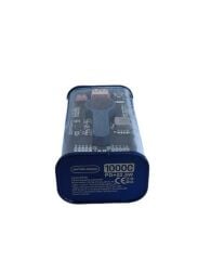 22.5W PD Hizli 10000 mAh Digital Şeffaf Tasarimli Powerbank Mavi