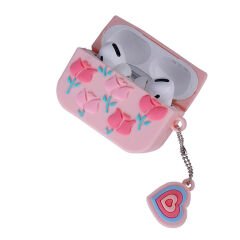 Airpods Pro 2 TPU Kabartma Figürlü İpli Airbag 37 Silikon Kılıf