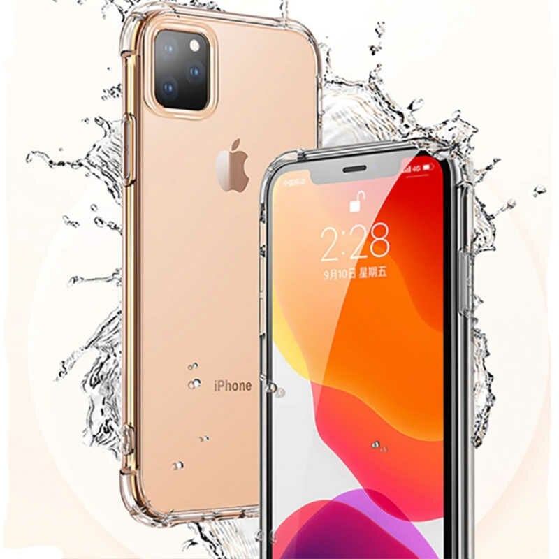 iPhone 11 Pro Kılıf Kılıf Nitro Anti Shock Darbe Emici Köşe Korumalı Şeffaf Silikon Kapak