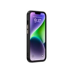 iPhone 13 Kılıf Kablosuz Şarj Özellikli Karbon Fiber Görünümlü Zore Antina Kapak