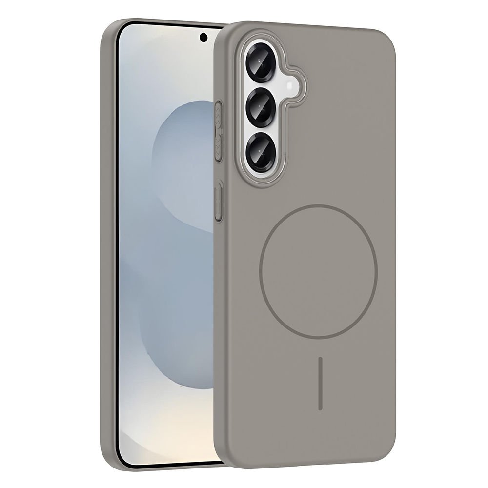 Samsung Galaxy S25 Plus Kılıf Kablosuz Şarj Özellikli Ruby Silikon Kapak