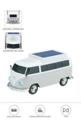 Bluetooth Hoparlör Retro Araba Vosvos Tasarımlı Solar Şarjlı Speaker D70