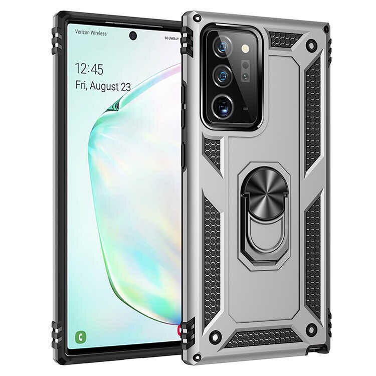 Samsung Galaxy Note 20 Ultra Kılıf Vega Tank Sert Yüzüklü Standlı Zırh Koruma Kapak