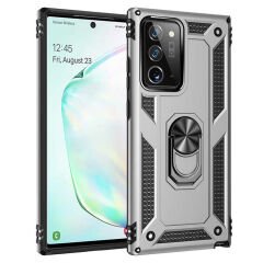 Samsung Galaxy Note 20 Ultra Kılıf Vega Tank Sert Yüzüklü Standlı Zırh Koruma Kapak