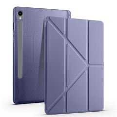 Samsung Galaxy Tab S9 FE Kılıf Tri Folding Kalem Bölmeli Standlı Kılıf