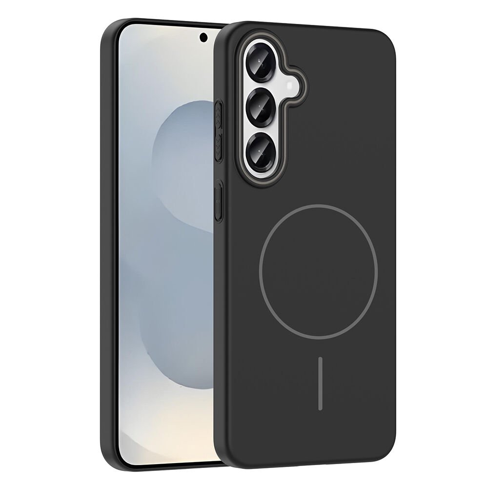 Samsung Galaxy S25 Kılıf Kablosuz Şarj Özellikli Ruby Silikon Kapak