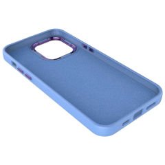 iPhone 14 Pro Kılıf Metal Çerçeve ve Buton Tasarımlı Silikon Luna Kapak