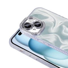 iPhone 15 Kılıf Airbagli Parlak Taş Detay Tasarımlı Esila Kapak