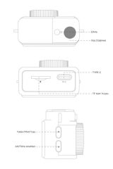 Dijital Fotoğraf Makineleri Video Kamera Mini Anahtarlık 1080P CMR35