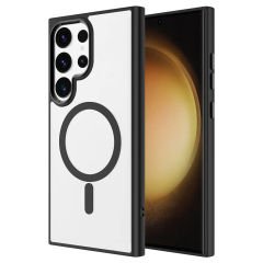 Samsung Galaxy S24 Ultra Kılıf Magsafe Şarj Özellikli Krom Magsafe Silikon Kapak