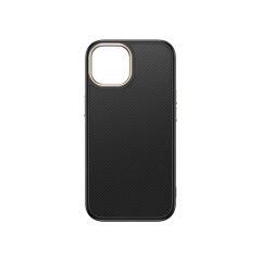 iPhone 14 Plus Kılıf Kablosuz  Şarj Özellikli Karbon Fiber Görünümlü Antina Kapak