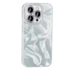 iPhone 14 Pro Max Kılıf Airbagli Parlak Taş Detay Tasarımlı Esila Kapak