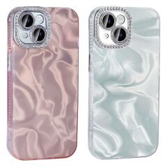 iPhone 15 Plus Kılıf Airbagli Parlak Taş Detay Tasarımlı Esila Kapak