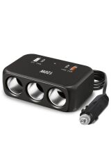 G18 120W Çoklu Çıkışlı Araç Şarj Cihazı – 2x Type-C, USB, QC4.0 & 3 Çakmaklık Girişli