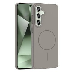 Samsung Galaxy S24 Plus Kılıf Kablosuz Şarj Özellikli Ruby Silikon Kapak