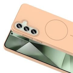 Samsung Galaxy S24 Plus Kılıf Kablosuz Şarj Özellikli Ruby Silikon Kapak