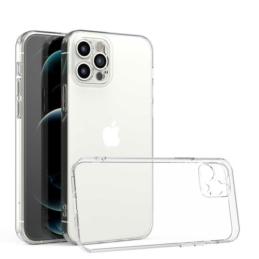 iPhone 12 Pro Max Kılıf Kamera Korumalı Süper Silikon Kapak