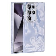 Samsung Galaxy S23 Ultra Kılıf Airbagli Parlak Taş Detay Tasarımlı Esila Kapak