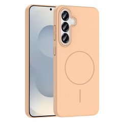 Samsung Galaxy S24 Kılıf Kablosuz Şarj Özellikli Ruby Silikon Kapak