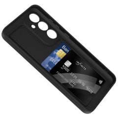 Samsung Galaxy S24 FE Kılıf Kamera Korumalı Kartlık Hazneli Vitra Kapak