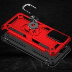 Xiaomi Redmi Note 11T 5G Kılıf Vega Tank Sert Yüzüklü Standlı Zırh Koruma Kapak