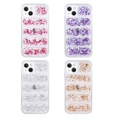 iPhone 13 Kılıf Kamera Korumalı Simli Airbag'li Dalga Kapak