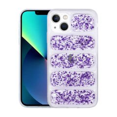 iPhone 13 Kılıf Kamera Korumalı Simli Airbag'li Dalga Kapak