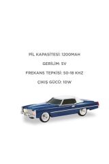 Bluetooth Hoparlör Cadillac 1969 Görünümlü Retro  Klasik Araba Tasarımlı 10W FM USB TWS Speaker D83