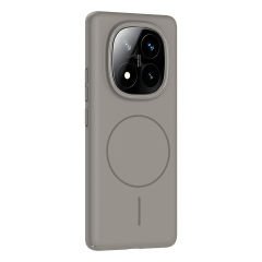 Xiaomi Redmi Note 14 Pro Plus Kılıf Kablosuz Şarj Özellikli Ruby Silikon Kapak