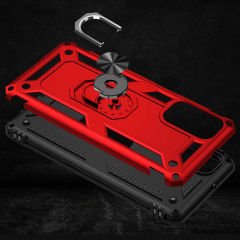 Samsung Galaxy M52 Kılıf Vega Tank Sert Yüzüklü Standlı Zırh Koruma Kapak