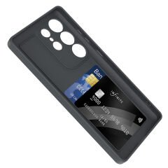 Samsung Galaxy S25 Ultra Kılıf Kamera Korumalı Kartlık Hazneli Vitra Kapak