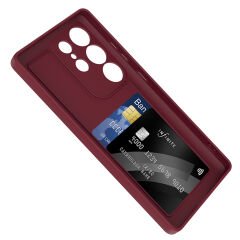 Samsung Galaxy S25 Ultra Kılıf Kamera Korumalı Kartlık Hazneli Vitra Kapak