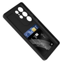 Samsung Galaxy S25 Ultra Kılıf Kamera Korumalı Kartlık Hazneli Vitra Kapak