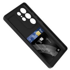 Samsung Galaxy S25 Ultra Kılıf Kamera Korumalı Kartlık Hazneli Vitra Kapak