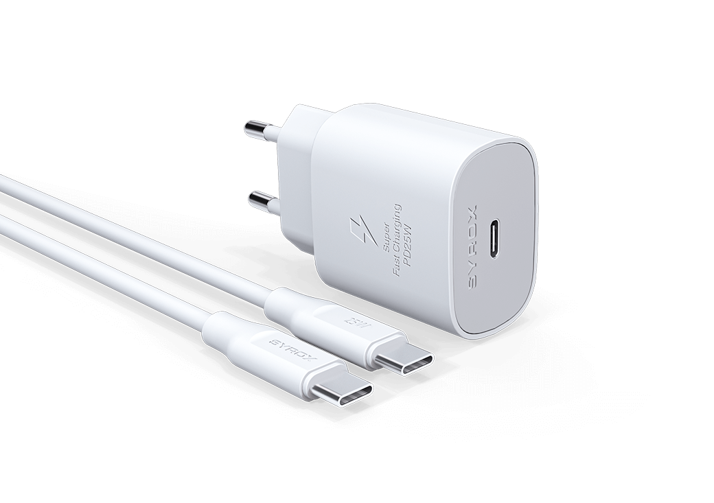 Syrox Supreme 25W PD Type-C Şarj Cihazı  PD25T