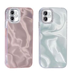 iPhone 12 Kılıf Airbagli Parlak Taş Detay Tasarımlı Esila Kapak
