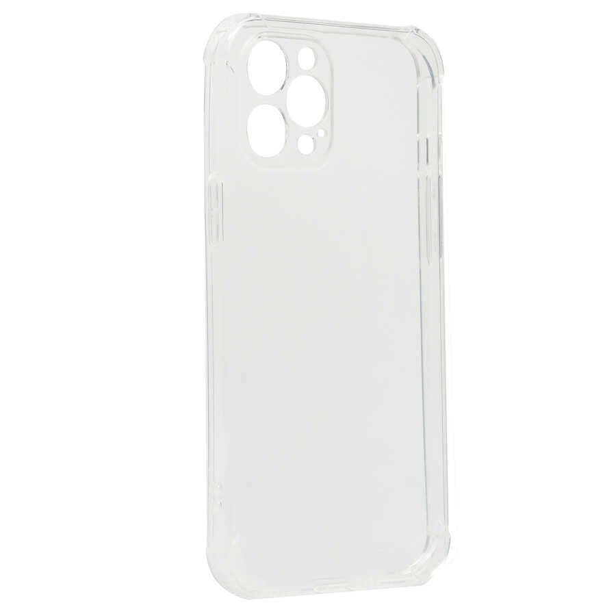 iPhone 12 Pro Max Kılıf Nitro Anti Shock Darbe Emici Köşe Korumalı Şeffaf Silikon Kapak