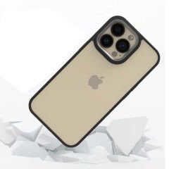 iPhone 13 Pro Kılıf Kamera Çıkıntılı Arkası Şeffaf Köşeleri Parlak Renkli Işlemeli Flora Kapak