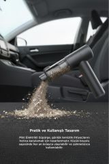 Araç İçi Süpürge 22.000PA Süper Güçlü Emiş USB-C Şarjlı Mini 8000 Mah Araba El Süpürgesi LT102