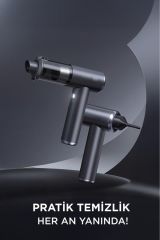 Araç İçi Süpürge 22.000PA Süper Güçlü Emiş USB-C Şarjlı Mini 8000 Mah Araba El Süpürgesi LT102