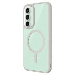 Samsung Galaxy S23 FE Kılıf Wireless Şarj Özellikli Krom Magsafe Silikon Kapak