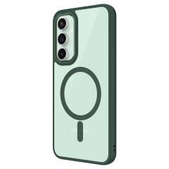 Samsung Galaxy S23 FE Kılıf Wireless Şarj Özellikli Krom Magsafe Silikon Kapak