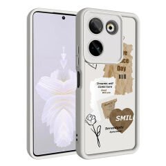 Tecno Camon 20 Pro 4G Kılıf Kamera Korumalı Baskılı Arka Yüzey Klas Kapak