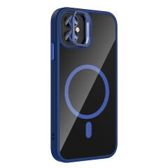 iPhone 11 Kılıf Standlı ve Kamera Lens Hediyeli Kablosuz Şarj Özellikli Etro Kapak