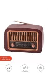 Bluetooth Hoparlör Nostaljik Radyo Kablosuz Speaker D59